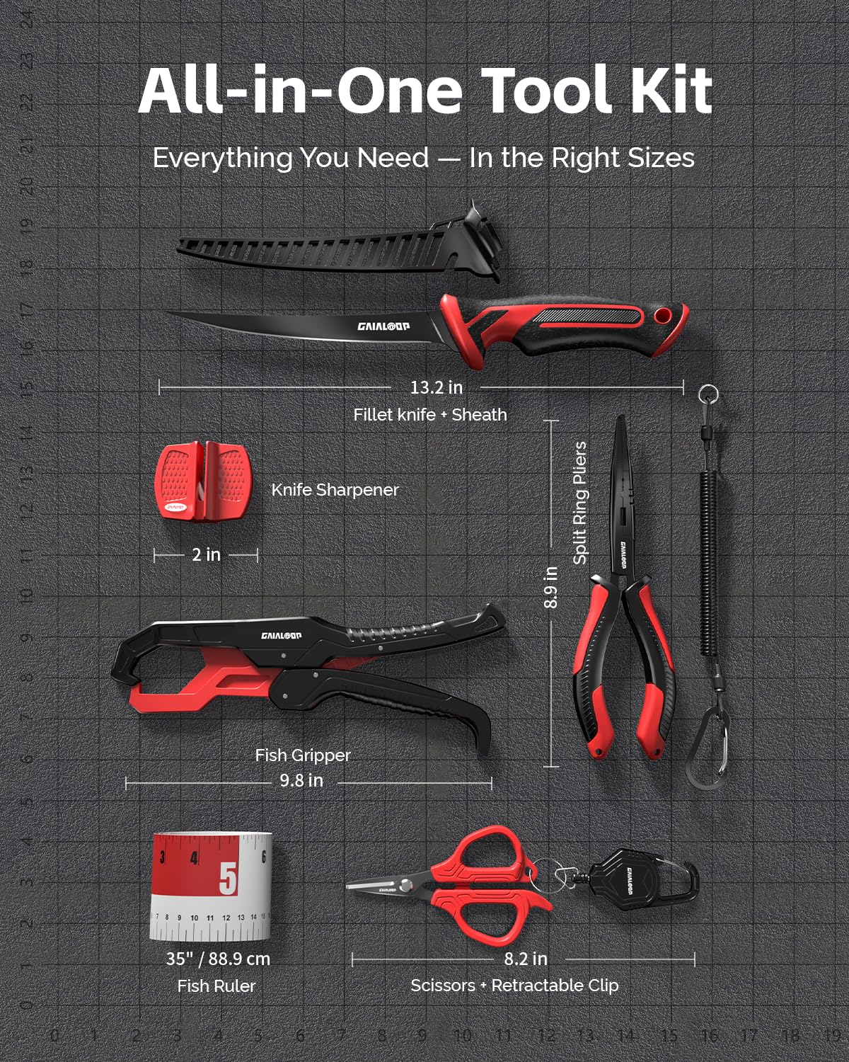 Fishing Tool Kit (7pc Fishing Tool Kit)