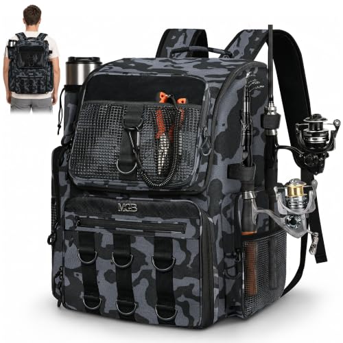 Fishing Backpack with Rod Holders