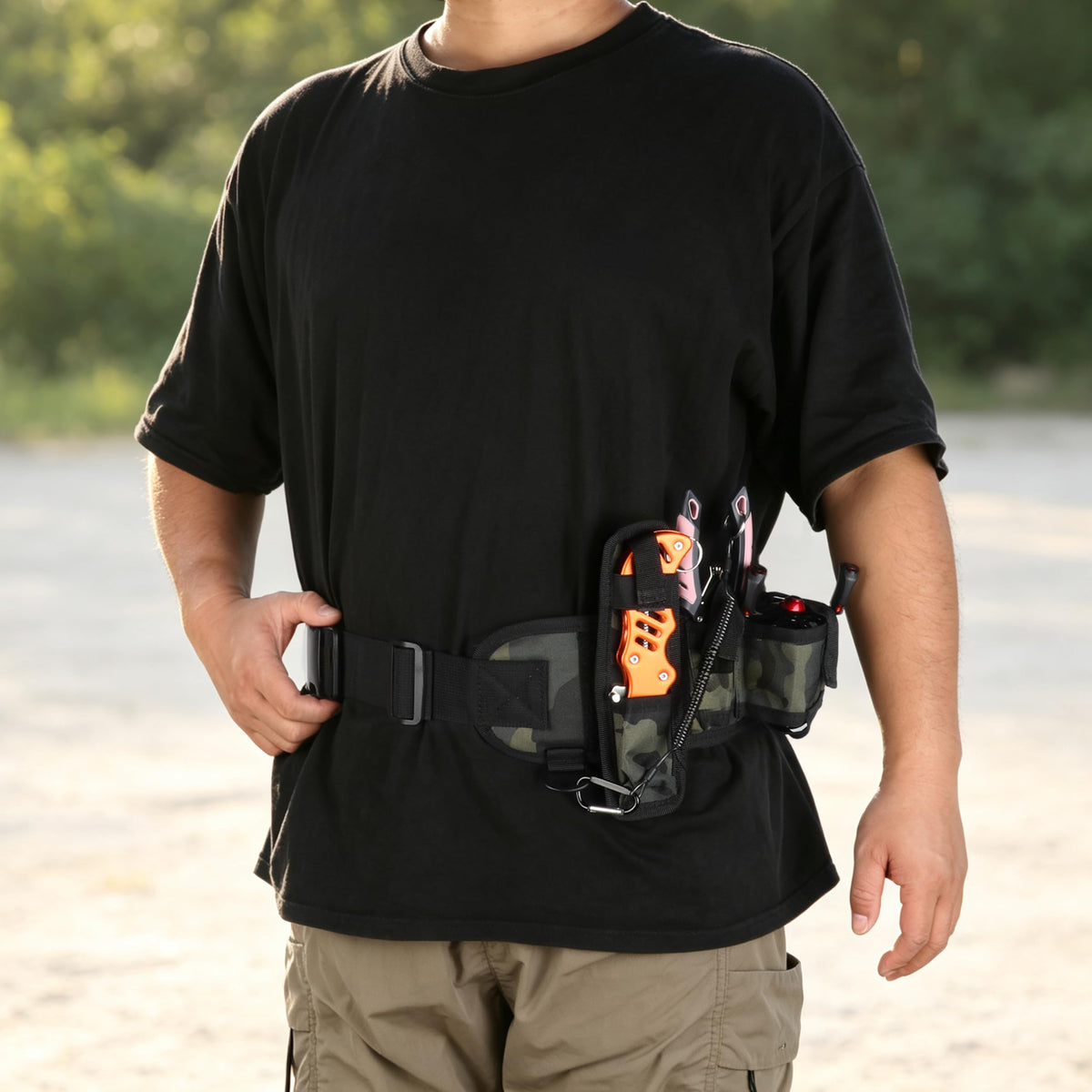 Lightweight Utility Waist Pack (Army Green Camo)