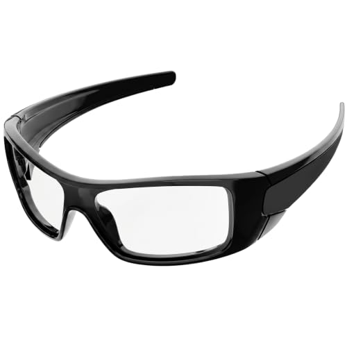 Z87 Wrap Around Safety Sunglasses for Big Heads Men TR90 Ultralight UV400 Protection 8711
