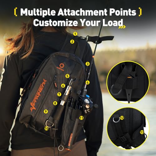 Small Fishing Bag with Rod Strap