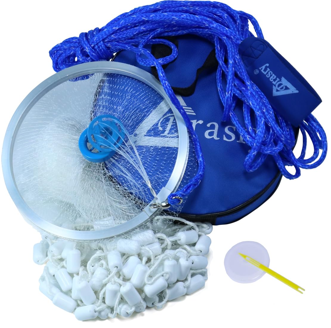Fishing Cast Net with Aluminum Ring 3 (6 FT Radius)