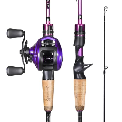 Fishing Rod and Reel Combo (B:PURPLE21Q-L COMBO / 6.9FT)