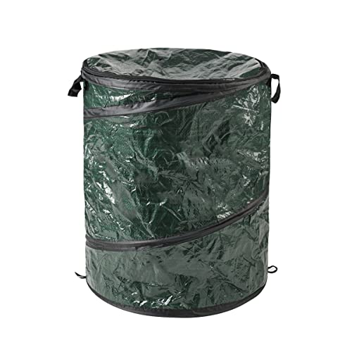 Pop Up Outdoor Garbage Can (Green / 29.5-Gallon)