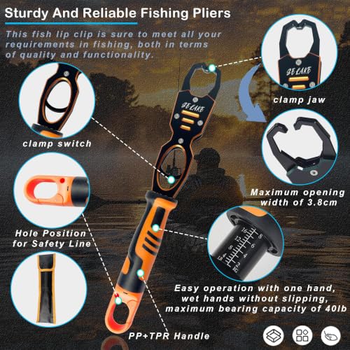 7 PCS Fishing Pliers Tool Kit (Orange)