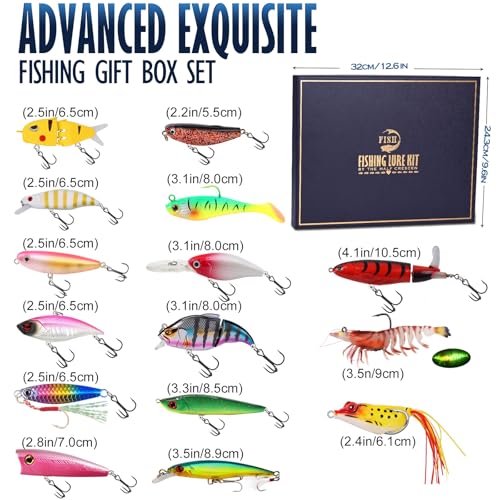 Bass Fishing Lures Kit (Hard /Soft Bait 3)