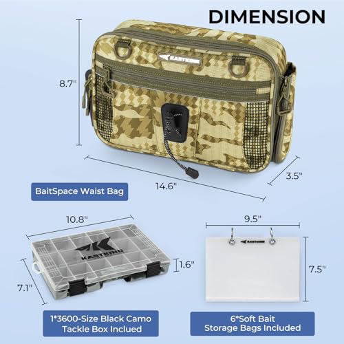 BaitSpace Waist Bag (Khaki Camo)