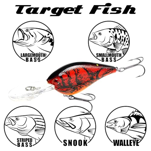 LC 1.5XD ~Silent Crank Action Tournament Winning Perfect Wobbling Freshwater Lake Bass Fishing Champion Bait