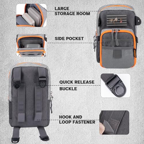 QulayQualy Fly Fishing Bag Chest Pack with WorkStation (Grey)
