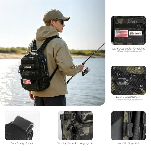 Fishing Tackle Backpack (Green Camo)