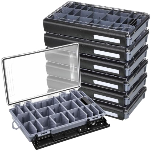 6 Pack Fishing Tackle Boxes Waterproof