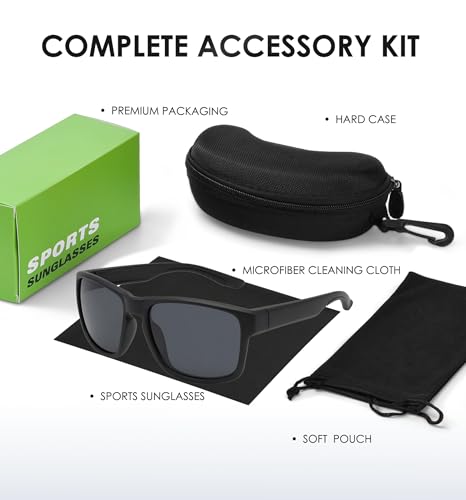 Polarized Sport Sunglasses for Men and Women