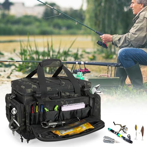 Fishing Tackle Bag (Dark Camo)