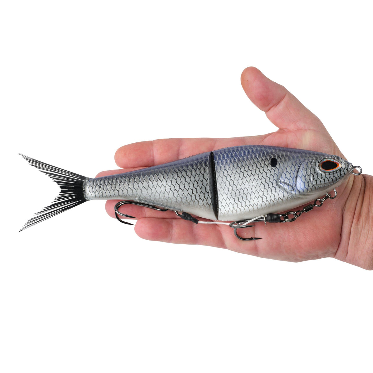 PowerBait Chop Block Fishing Soft Bait (Chrome Gizzard / 10 in - 4 1/5 oz)