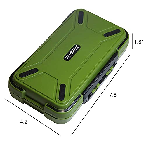 Fishing Tackle Box (Green (Size: 7.8" L x 4.2" W x 1.8" H))