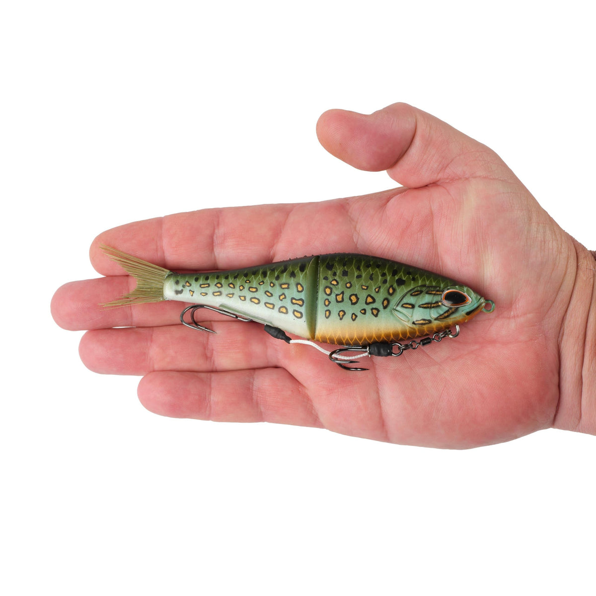 PowerBait Chop Block Fishing Soft Bait (Matte Pumpkinseed / 6 in - 1 oz)
