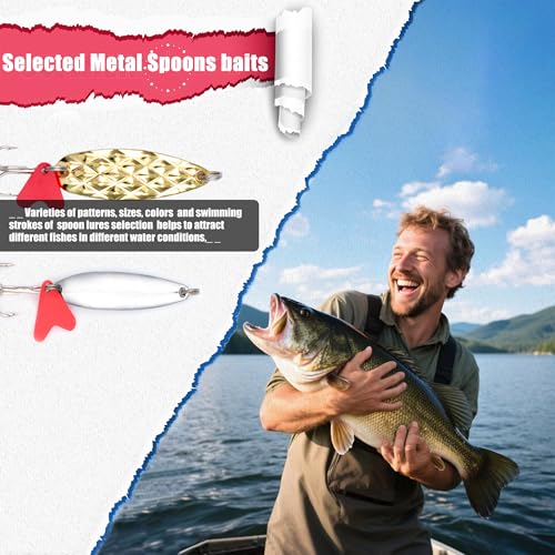 Fishing Gear fishingLure Fish Bait Soft Hard Lure Baits Tackle Box 75pcs Bass Trout Salmon Minnow Popper Crankbait Pencil Plastic Topwater Frogs Lure Lures Spinner (75pcs)