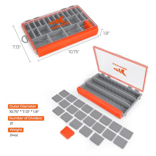 HyperSeal Waterproof Tackle Box (3600 (2 Packs with compartment))