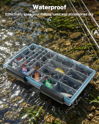 3700 Tackle Trays Boxes (Gray / 2pcs 3700 (14.2x9.1x2inch))