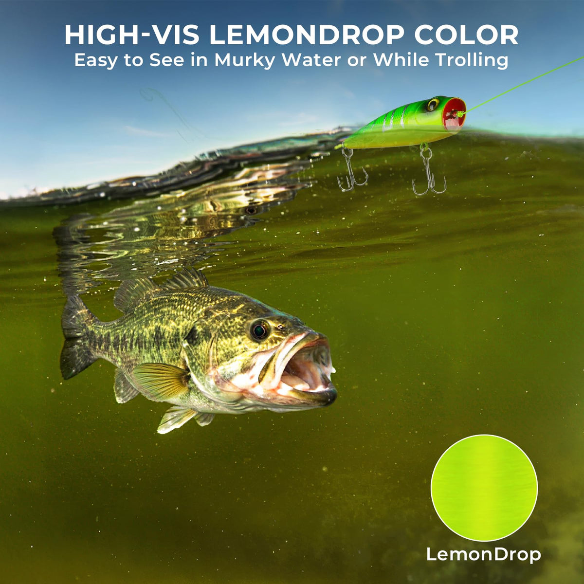 Destron Essential Mono Fishing Line (Lemon Drop / 12LB(600 Yds))