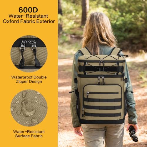 54 Can Tactical Backpack Cooler (khaki)