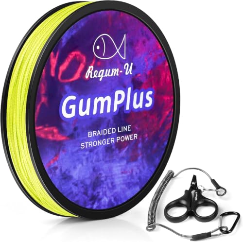Gummax 8 Strand Braided Fishing Line (Yellow / 150 Yards / 10 LB)