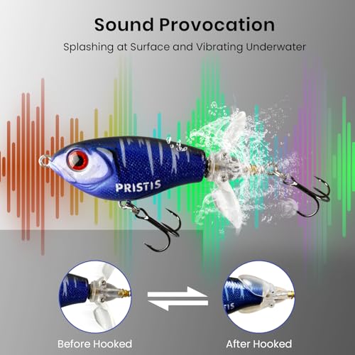 3 pcs Topwater Fishing Plopper Lures