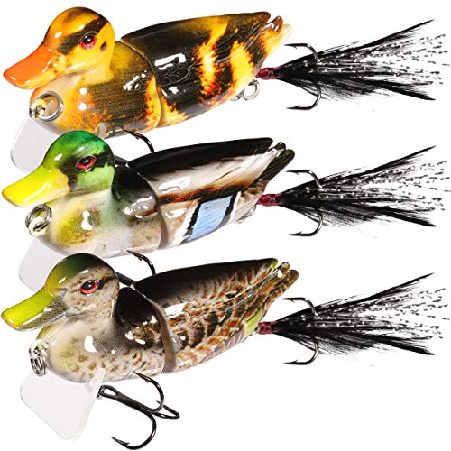 Duck Fishing Lures for Bass (C-2.5"-0.35oz)