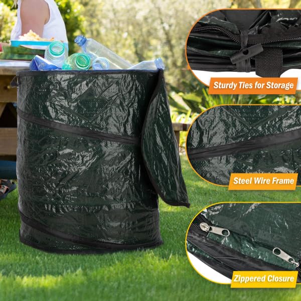 Outdoors Collapsible Trash Can (44-Gallon, 29.5-Gallon, and 23.1-Gallon)