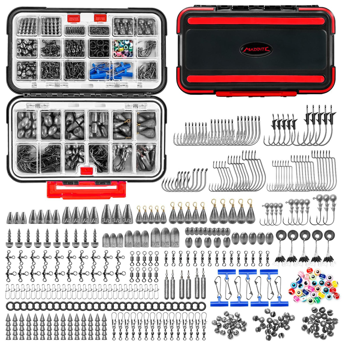by KastKing Fishing Tackle Kit (400pcs Terminal Tackle Kit)