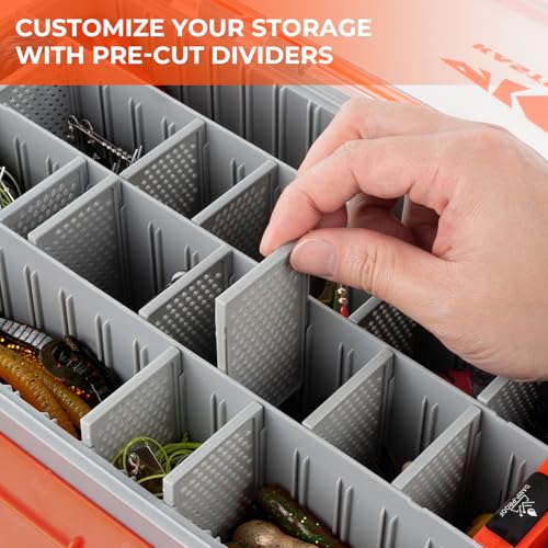 HyperSeal Waterproof Tackle Box (3700 Deep (1 Pack with compartment))