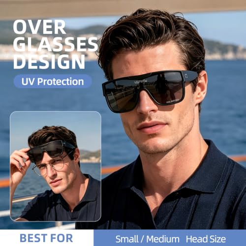 Polarized Fit Over Glasses Sunglasses for Men Women UV Protection