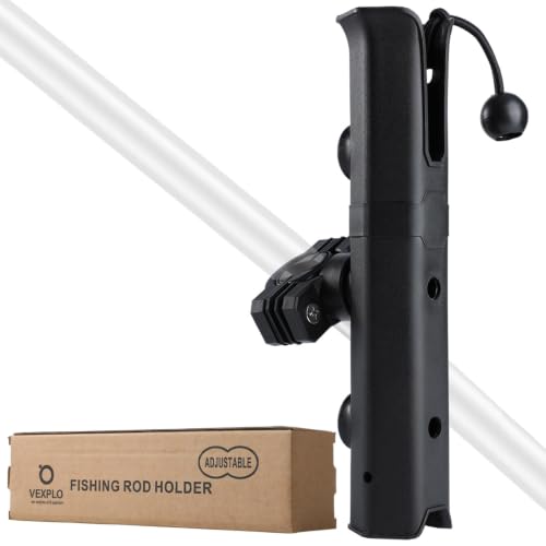 Bike Fishing Rod Holder for Bike Rack with Pole Mount Clamp (Black-1)