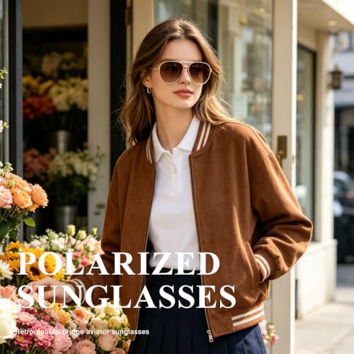 Women's Polarized Aviator Sunglasses Tangle (Tea)