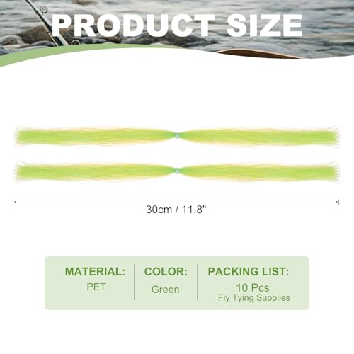 Crystal Flash Fly Fishing Line (Green)