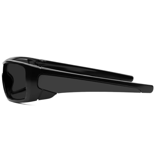Z87 Wrap Around Safety Sunglasses for Big Heads Men TR90 Ultralight UV400 Protection 8711