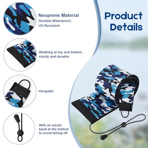 Neoprene Fishing Rod Sleeve Rod Socks for Fishing Poles Protector Storage for Spinning Fishing Rod Casting Rod