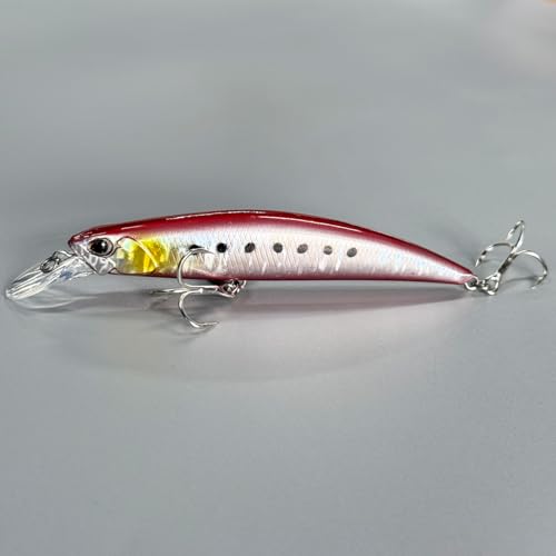 3pcs 5in 1oz Flash Minnow Saltwater Jerkbait Striper Lures Set (AH1328A-5'' 1oz)