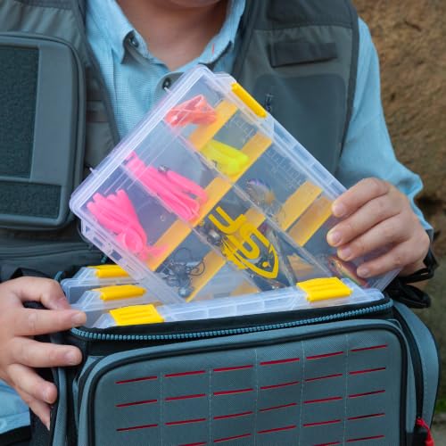 Tackle Box 3600 Plastic Tackle Trays Fishing Tackle Box Storage Organizer with Removable Dividers 2 Packs Lure Terminal Storage
