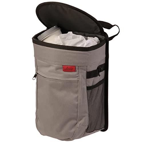 Spill Proof Car Trash Can (2.5 Gal 1-Pack / Gray)