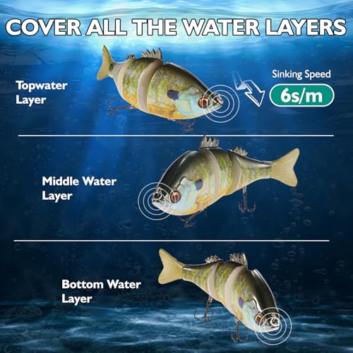 3 Pieces Swimbait Fishing Lures (G)