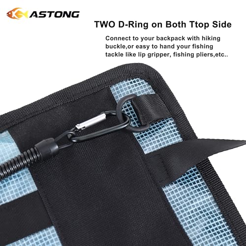 Fishing Lure Stroage Bag Covenient 6 Pocket Large Capacity PVC Heavy Duty Protective Cover Durable Fishing Bag for all Fishing Bait Trolling Fishing Lure Wraps Box for Saltwater
