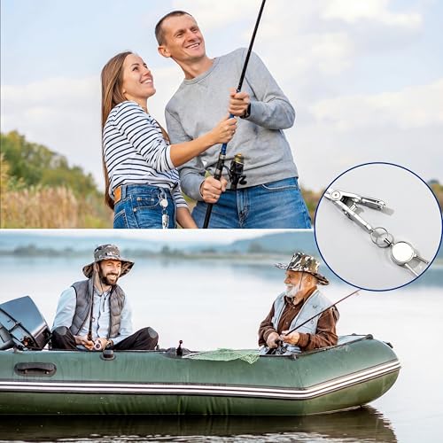 Fishing Line Cutte Braided Line Cutter with Retractors and Knot Tying Tool Accessories Stainless Steel Braided Fishing Nippers Scissors Clippers for Lines (Simple / Multicolor)