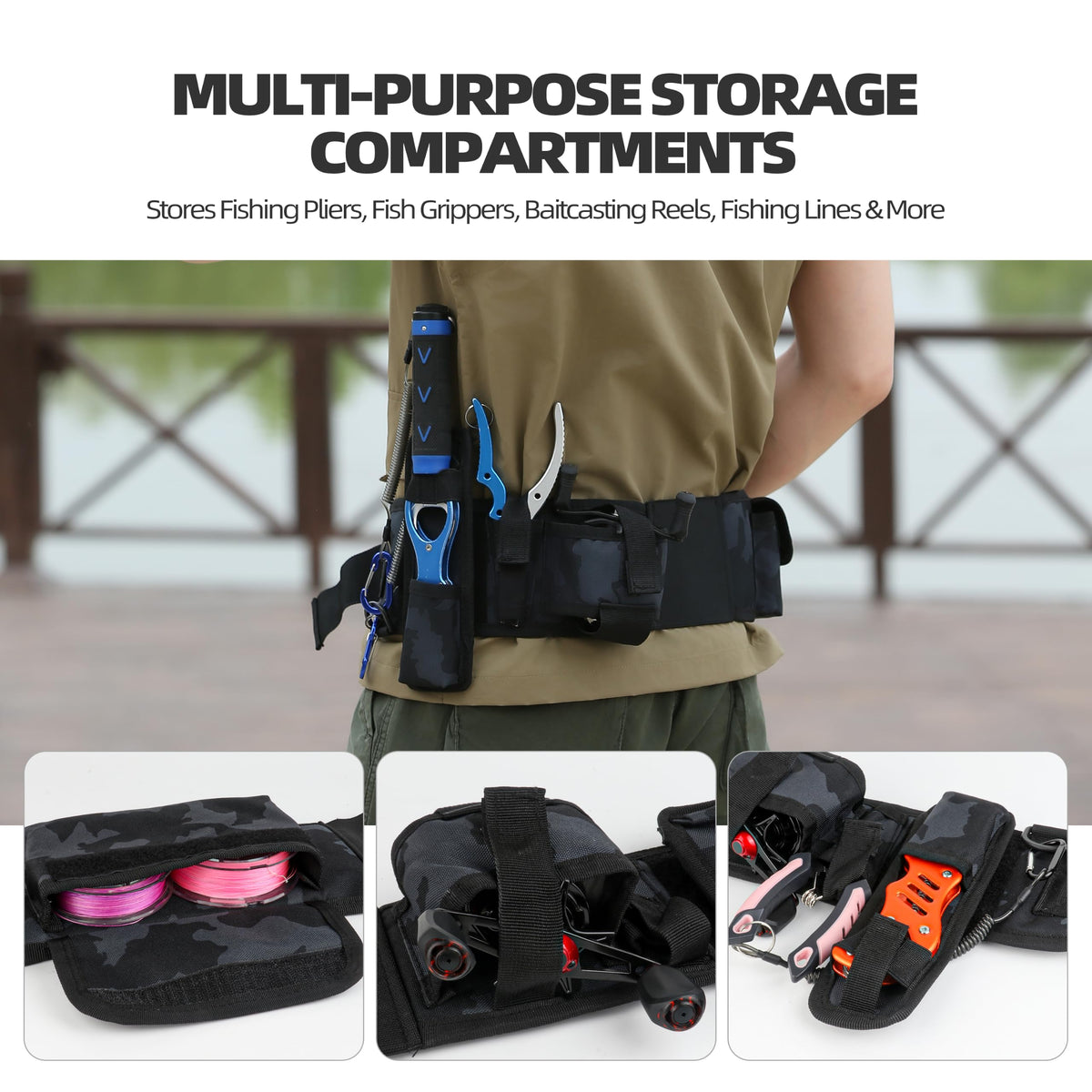 Lightweight Utility Waist Pack (Black Camo)