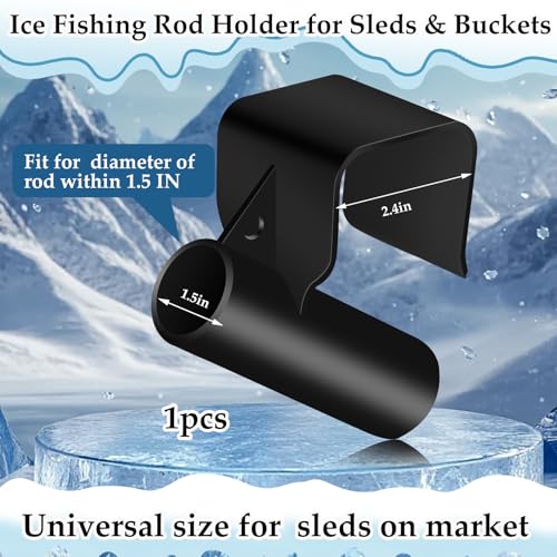 Ice Fishing Sled Rod Holder Ice House Sled Rod Holder Buckets Storage Rack Hands