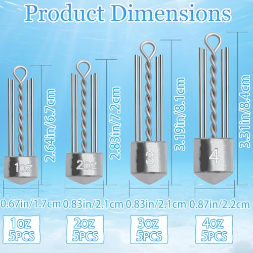 5 Pcs Spider Sinkers Long Tail Equipment Sputnik Sinker Fishing Weights