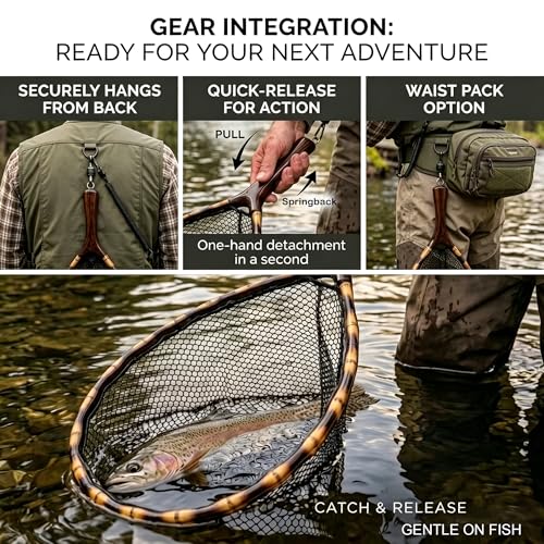 Fly Fishing Net (Deep Fire-cured)