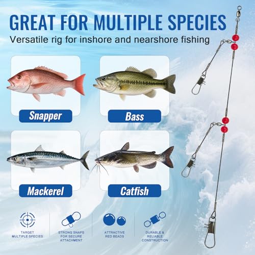 Double Drop Saltwater Fishing Rig