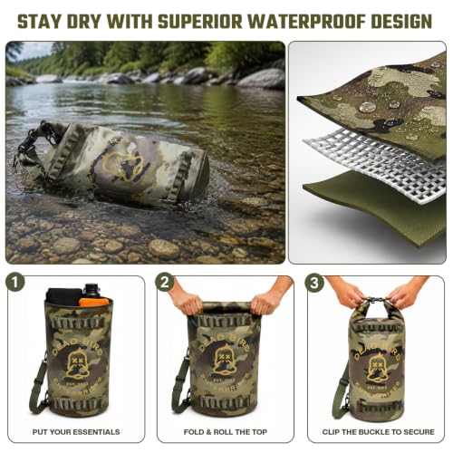 Waterproof 20L Dry Bag (Camouflage / 20 Liter)