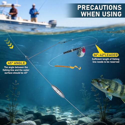 6 Pack Bottom Bouncer for Walleye Rigs (Silver / MIX-6PCS)